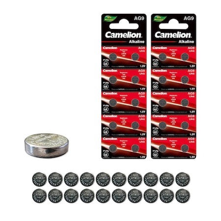 Camelion AG9 1.5V Alkaline Button Cell Battery 20PK AG9-BP10-2